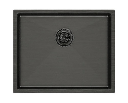 Кухонная мойка Paulmark Next 54 Uni PM215444-GM Вороненая сталь