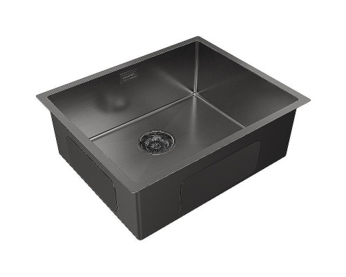 Кухонная мойка Paulmark Next 54 Uni PM215444-GM Вороненая сталь