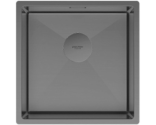 Кухонная мойка Paulmark Next 44 Uni PM214444-GM Вороненая сталь