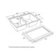 Кухонная мойка Paulmark Tandem 80/2 PM238150-GR Серая