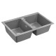 Кухонная мойка Paulmark Tandem 80/2 PM238150-GRM Серый металлик