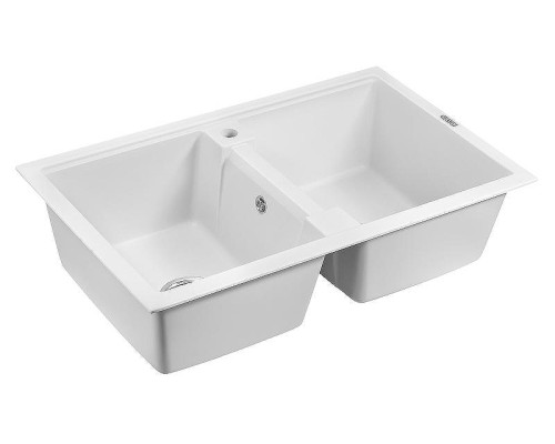 Кухонная мойка Paulmark Tandem 80/2 PM238150-WH Белый