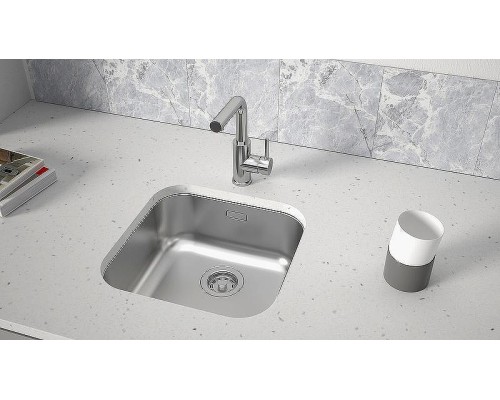 Кухонная мойка Paulmark Vello 44 Uni VE44-BS Брашированная нержавеющая сталь