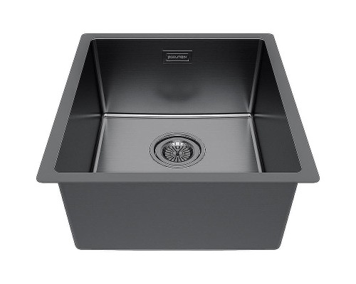 Кухонная мойка Paulmark Yuni 39 Uni YU39-GM Вороненная сталь