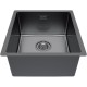 Кухонная мойка Paulmark Yuni 39 Uni YU39-GM Вороненная сталь