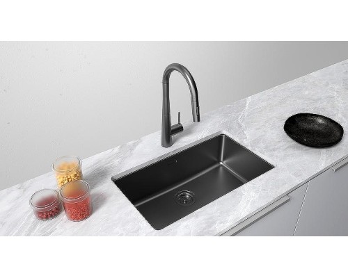 Кухонная мойка Paulmark Yuni 76 Uni YU76-MBN Черная матовая