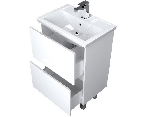 Тумба под раковину 1MarKa Aris 70 У76054 Белая глянцевая