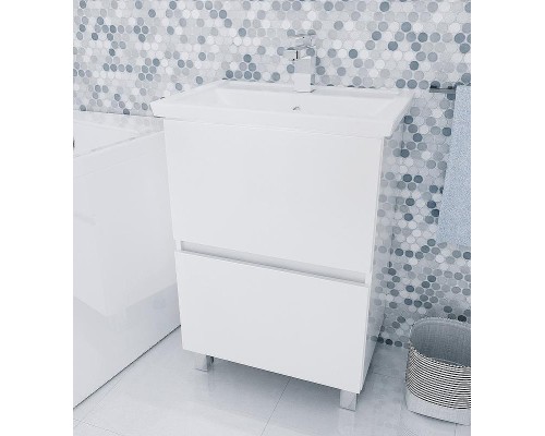 Тумба под раковину 1MarKa Aris 70 У76054 Белая глянцевая