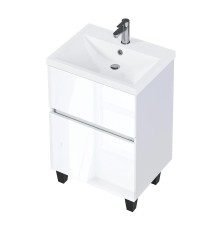 Тумба под раковину 1MarKa Aris 60Н Ц0000035775 цвет Белая аляска Белый глянец