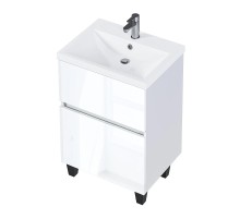 Тумба под раковину 1MarKa Aris 70Н Ц0000035779 цвет Белая аляска Белый глянец
