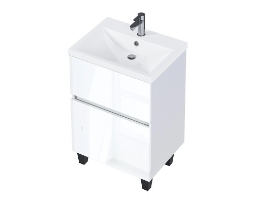 Тумба под раковину 1MarKa Aris 70Н Ц0000035779 цвет Белая аляска Белый глянец