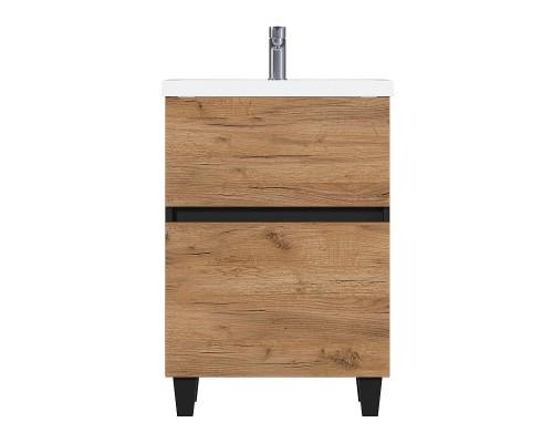 Тумба под раковину 1MarKa Aris 70Н Ц0000035781 цвет Антрацит Дуб крафт золотой