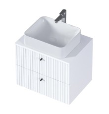 Тумба под раковину 1MarKa Desire 90П Ц0000026595 подвесная цвет Монолит айсберг Эмаль белая