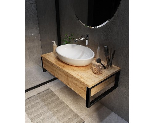 Тумба под раковину 1MarKa Grunge Loft 100П У85844 подвесная Дуб вотан