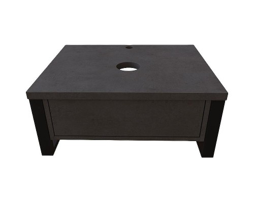 Тумба под раковину 1MarKa Grunge Loft 60П Ц0000001581 подвесная Бетон темно-серый