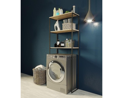 Стеллаж 1MarKa Grunge Loft 65 Ц0000005440 над стиральной машиной Дуб вотан