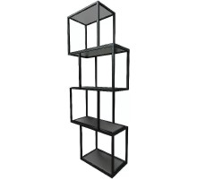 Полка 1MarKa Grunge Loft Chain У97508 Графит матовый