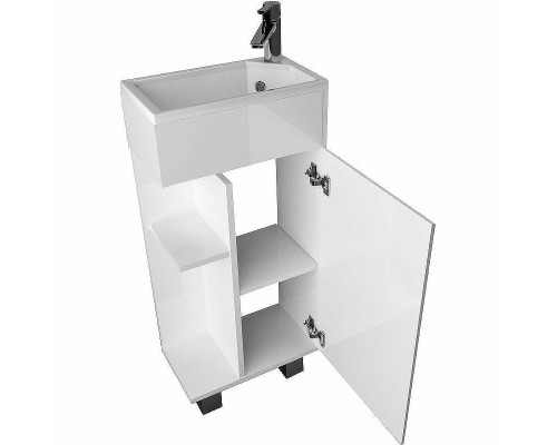 Тумба с раковиной 1MarKa Laura 40Н R У85928 Белый глянец