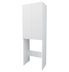 Шкаф пенал 1MarKa Lock 67Н Ц0000012066 над стиральной машиной Белый