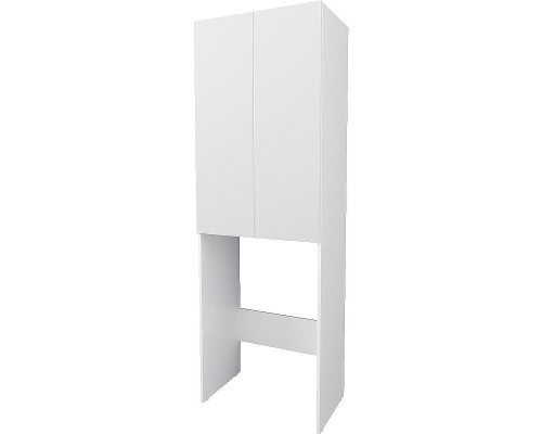 Шкаф пенал 1MarKa Lock 67Н Ц0000012066 над стиральной машиной Белый