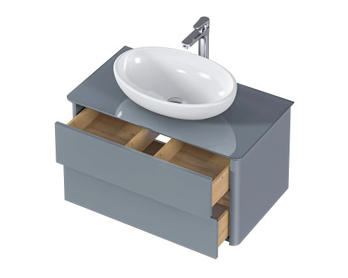 Тумба под раковину 1MarKa Monro 100П Ц0000036661 подвесная цвет Серый