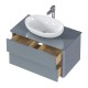 Тумба под раковину 1MarKa Monro 100П Ц0000036661 подвесная цвет Серый