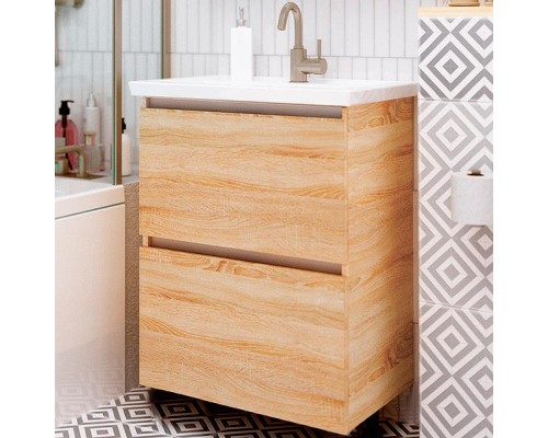 Тумба под раковину 1MarKa New Aris 60П Ц0000014411 подвесная Дуб Сонома