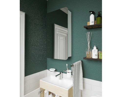 Зеркальный шкаф 1MarKa Nuvo 50 У83224 Белый