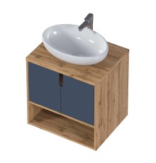 Тумба под раковину 1MarKa Uta 60П Ц0000031347 подвесная цвет Шарли синий
