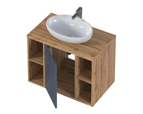 Тумба под раковину 1MarKa Uta 70П Ц0000031348 подвесная цвет Шарли синий