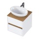 Тумба под раковину 1MarKa Veil 50 Ц0000035551 подвесная цвет Белая аляска Дуб вотан