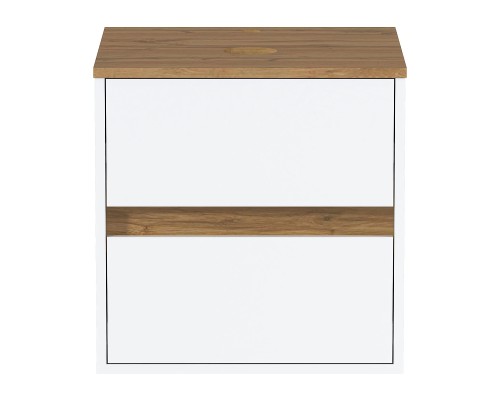 Тумба под раковину 1MarKa Veil 50 Ц0000035551 подвесная цвет Белая аляска Дуб вотан