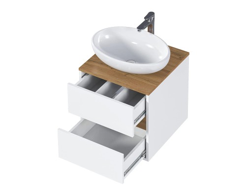 Тумба под раковину 1MarKa Veil 50 Ц0000035551 подвесная цвет Белая аляска Дуб вотан