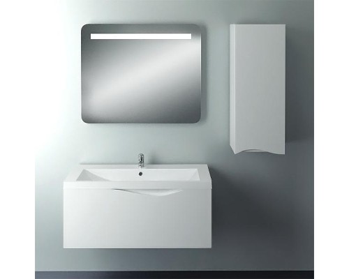 Шкаф пенал 1MarKa Этюд 35П Белый глянцевый