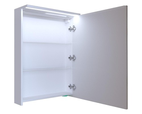 Зеркальный шкаф 1MarKa Соната 60 Ц0000007617 с подсветкой  Белый глянец