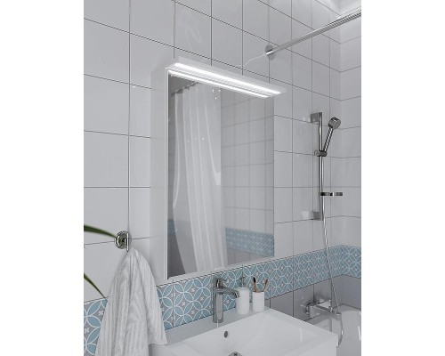 Зеркальный шкаф 1MarKa Соната 60 Ц0000007617 с подсветкой  Белый глянец