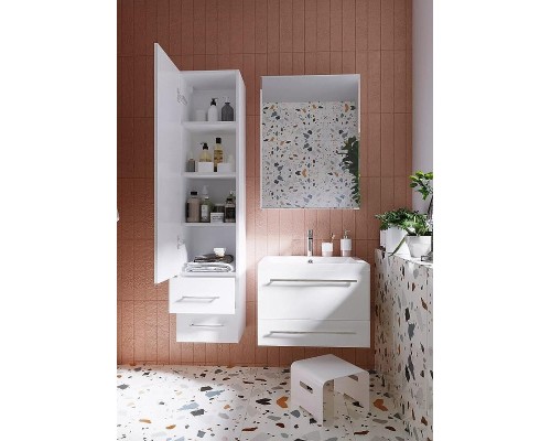 Шкаф пенал 1MarKa Соната 35 R У23256 подвесной Белый глянцевый