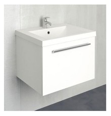 Тумба под раковину 1MarKa Соната 58П 1 ящик Белая глянцевая