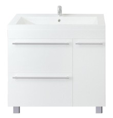 Тумба под раковину 1MarKa Соната 90Н Белая глянцевая