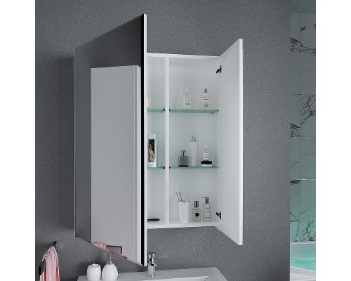 Зеркальный шкаф 1MarKa Соната 75 Белый глянцевый