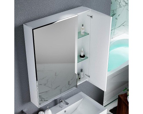 Зеркальный шкаф 1MarKa Соната 75 Белый глянцевый