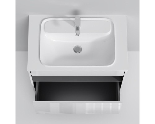 Тумба с раковиной AM.PM Func 80 M8F-FUX0801WG-WPC0800WM подвесная цвет Белый глянец