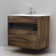 Тумба с раковиной AM.PM Func 80 M8F-FUX0801OF-WPC0800WM подвесная цвет Дуб крафт