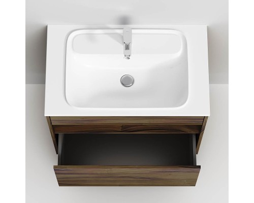 Тумба с раковиной AM.PM Func 80 M8F-FUX0801OF-WPC0800WM подвесная цвет Дуб крафт