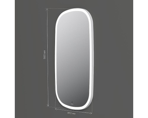 Зеркало AM.PM Func 45 M8FMOX0451WGH с подсветкой с ИК-сенсорным выключателем