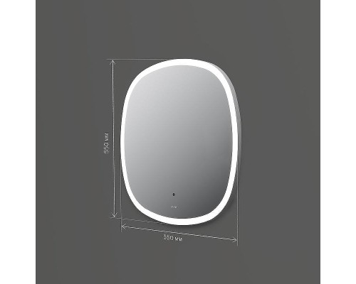 Зеркало AM.PM Func 55 M8FMOX0551WGS с подсветкой с ИК-сенсорным выключателем