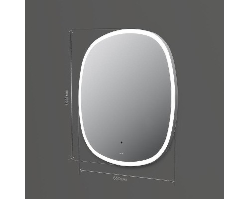Зеркало AM.PM Func 65 M8FMOX0651WGS с подсветкой с ИК-сенсорным выключателем