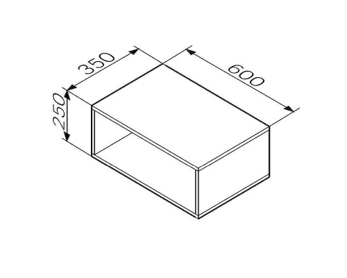 Ниша для пенала AM.PM Func 60 M8FOH0601WM Белая матовая