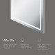 Зеркало AM.PM Gem 55 M91AMOX0551WG с подсветкой с ИК-сенсорным выключателем