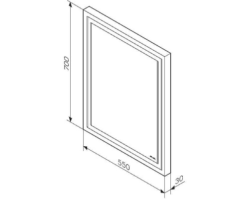 Зеркало AM.PM Gem 55 M91AMOX0551WG с подсветкой с ИК-сенсорным выключателем